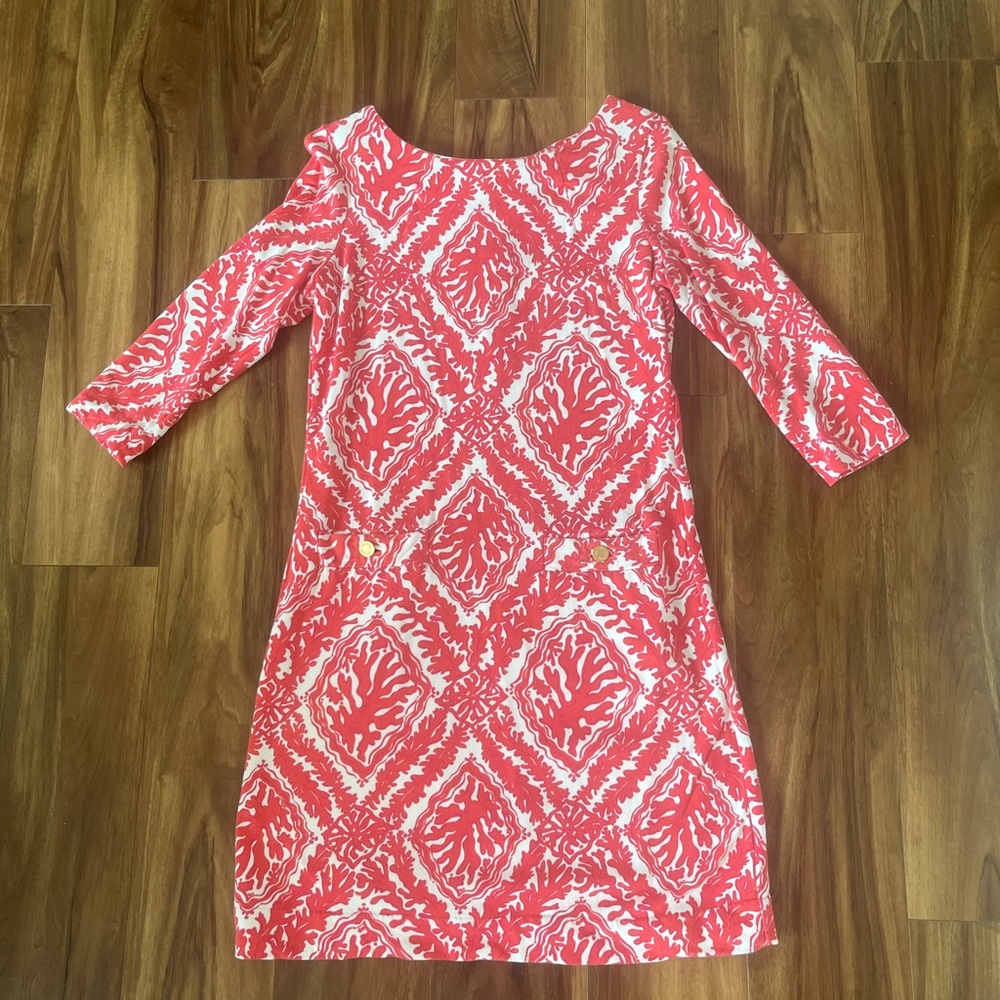 Lilly Pulitzer Charlene Shift Dress Reef Coral
